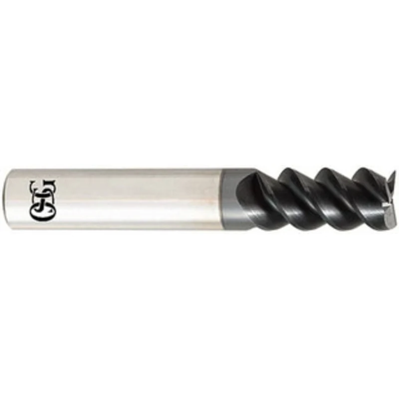 OSG 1/2, 1 LOC, 1/2 Shank Diam, 3 OAL, 3 Flute, Solid Carbide Square End Mill Single End, TiAlN Finish, Spiral Flute,...